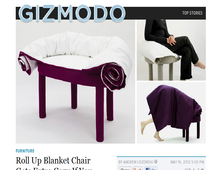 If the Snuggie and a chair had a baby, it might be this product.