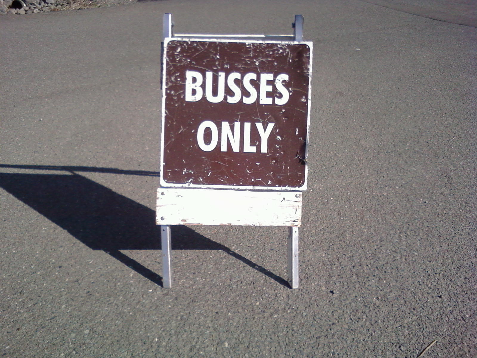 Sealed with a Buss: when road signs go rogue