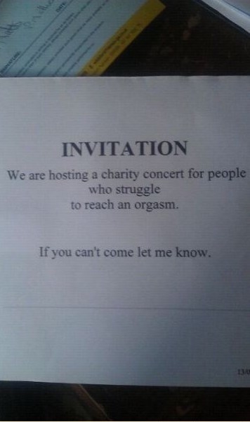 If you can’t come, let me know.