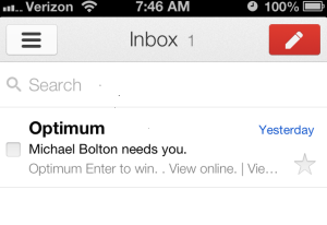 I wish celebrities would quit emailing me.